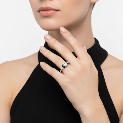 Image of Choose Your Gemstone Graduated Channel Setting Diamond CZ Wedding Sterling Silver Heart Shape Wedding Engagement Birthstone Stackable Ring Size US 4 to 12