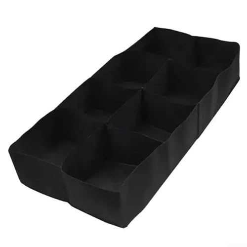 Cama de jardín elevada de tela con 8 rejillas individuales, contenedor de plantación, bolsas de cultivo transpirables para verduras, flores, hierbas, caja de cultivo de plantas para balcón, patio