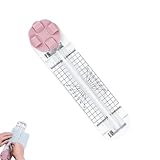 4 en 1 Cortador de papel, Cortadora de Papel con Deslizado,Cortador de Bordes de Papel,Cortador de papel Para Papel para Cortar Papel, Cupones, Fotos (Rosa)