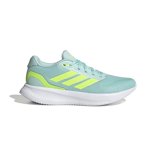 adidas Damen Runfalcon 5 Running Shoes Laufschuhe, semi Flash Aqua/Lucid Lemon/core Black, 39 1/3 EU