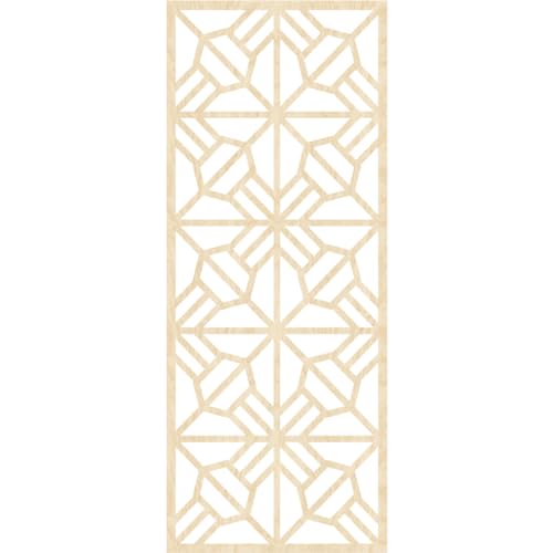 Image of 17 3 /8 inchW x 44 3 /8 inchH x 3 /8 inchT Auburn Decorative Fretwork Wood Wall Panels, Birch