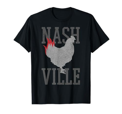 Nashville tennessee hot chicken music city souvenir regalo maglietta