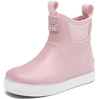 CKWLXQY Kids Deck Boots Boys Rain Boots Girls Rubber Ankle Boots Water Shoes, Non-slip Waterproof Outdoor Fishing Shoes for Childs School Play Footwear