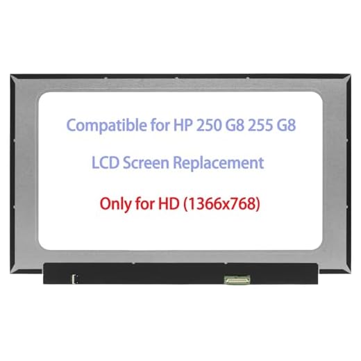 Substituição de tela LCD de 15,6 polegadas para HP 250 G8 255 G8 M31097-001 painel de exibição HD 1366×768 (apenas para não toque)