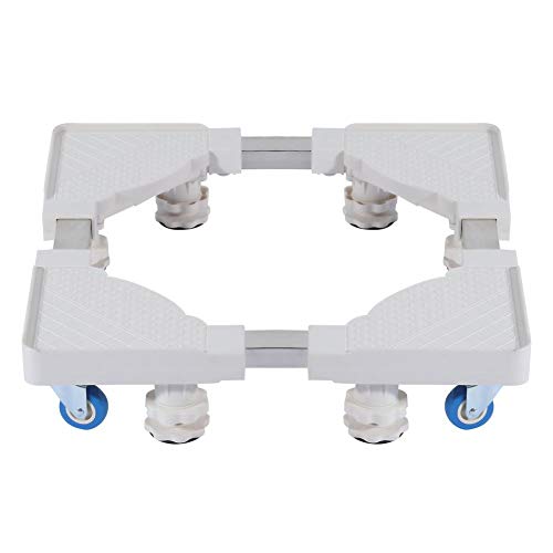 Bewegliche Basis für Kühlschrank, bewegliche verstellbare Basis Halterung Ständer Räder für Waschmaschine Kühlschranktor Schwenkrad