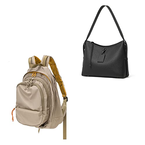 Doris&Jacky Unisex Campus Backpack Large Capacity Travel Casual Daypack For Women (Beige) #TOP25