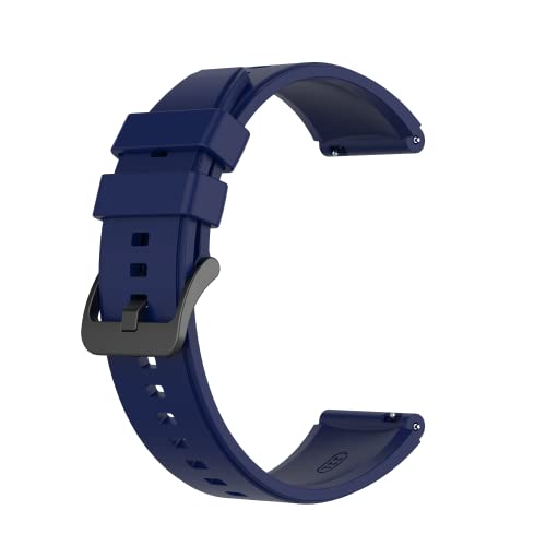 INF Silicone Watch Band for Huawei Watch GT3/GT3 Pro/GT2 Pro/GT2 46mm, Soft 22mm quick release Wrist Strap for Women/Men, Adjustable Breathable Sport Replacement Band with Metal Clasp(Blue)