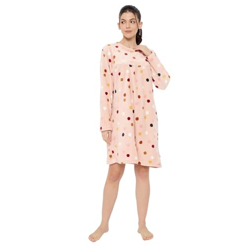 Image of CAMEY Women's Printed Nightgown, Long Sleeves, Nighty