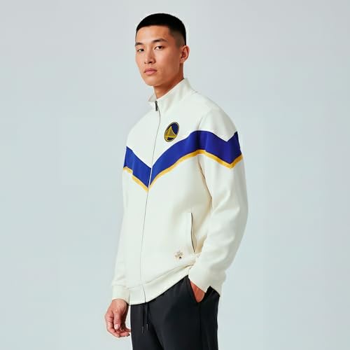 Image of GAME 7 NBA mens X Nba Men's Officially Licensed Long Sleeve Neoprene Zip Up Sweatshirt