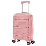 ARTREE Maleta de Cabina 48x35x20 cm – Maleta Pequeña de Viaje de Material PP, Color Rosa