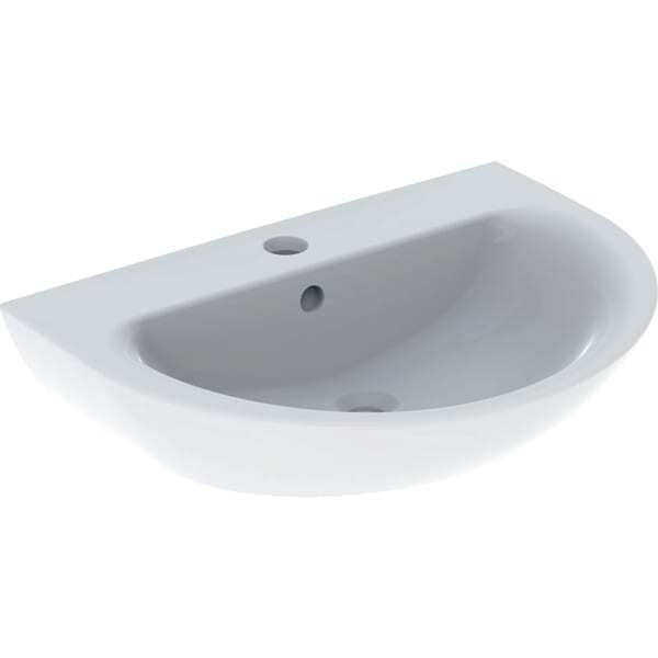 Geberit Waschtisch Renova 70x52cm, we/KeraTe, m Hahnl., m Überlauf