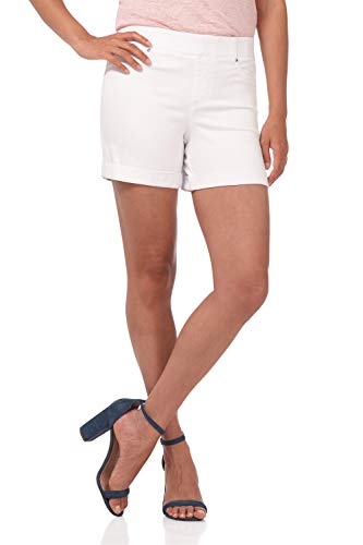 Rekucci Secret Figure Denim Women's 5 inch Pull-On Jean Short with Slim Cuff