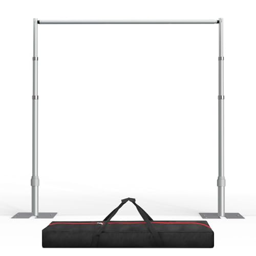 EMART Pipe and Drape Backdrop Stand Kit, Background Holder Heavy Duty 10ftx10ft, Adjustable Metal...