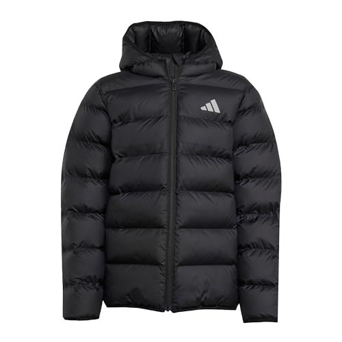 adidas Unisex niños SYNTHETIC DOWN JACKET, Black/Black/White, 9-10 Years