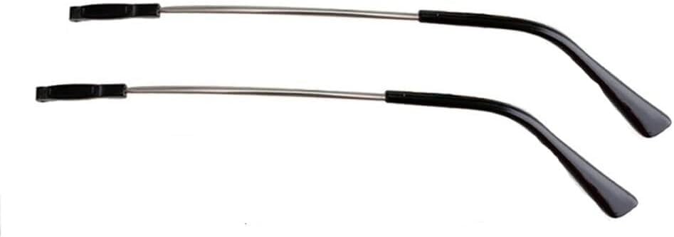 Beine Brille, Ersetzen Sie den Brillenarm, Rahmenbügel, 1 Paar Metall-Brillen-Ersatzbrillen-Ersatzbügel, Brillenrahmen, Bügel-Brillenarme, Beine-B Schwarz