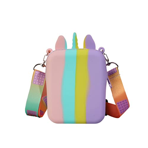 Erduoduo Little Wallet,Shoulder Bag,Bubbles Purse, Candy Purse For Kid,Music Party Supplies Props For Girl(Color) #TOP6