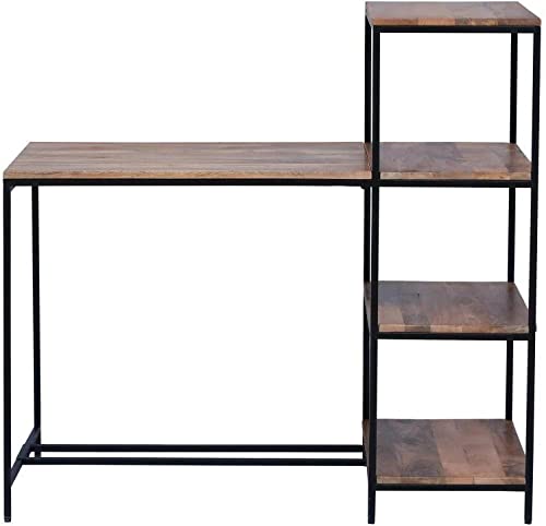 Image of Solid Wood Study Table (Free Standing, Finish Color - Teak Finish)