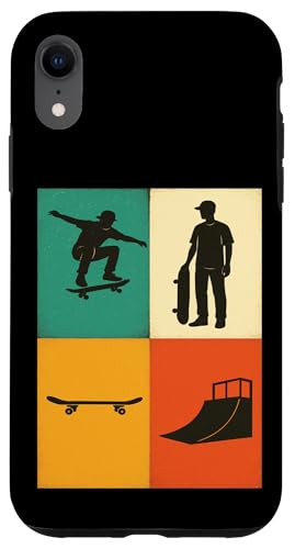 ���g���ȃX�P�[�g�{�[�h�̃V���G�b�g�ƃX���[�v�B �X�}�z�P�[�X iPhone XR �p