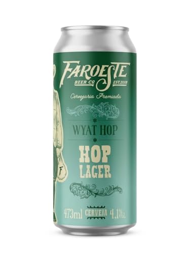 Cerveja Artesanal Hop Lager Puro Malte 473ml Faroeste Beer