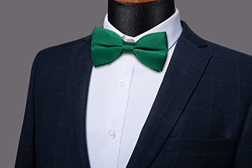 Image of YourTies Bow Ties for Men Pretied Bowties Solid Color Satin Bow Tie Formal Business Tuxedo Wedding Party Prom