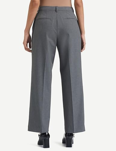 Symbol Premium Women's 'Desk-to-Dinner' Wide Leg 4-Way Stretch Formal Trousers (Flexi-Waist | Easy Care) (Available in Plus Sizes)