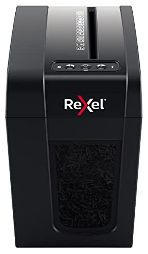 Rexel 2020125 Secure X6-SL Whisper-Shred - Destructeur de Documents Coupe Croisée Sécurité P4, Capacité 7-6 Feuilles (70-80 g/m²), Corbeille 10 litres...