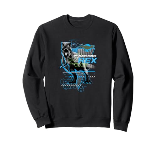 Sweatshirt T-Rex Jurassic World bleu pour enfant fan de dinosaures