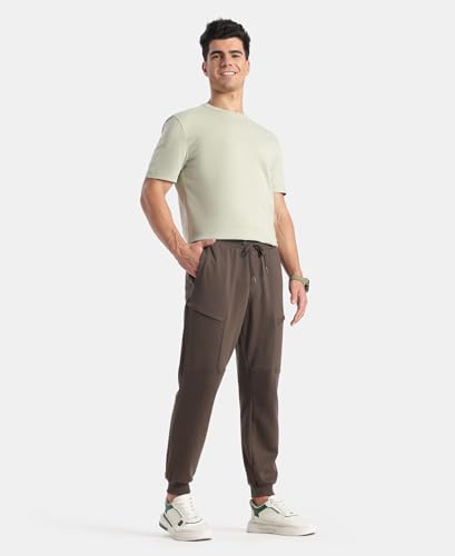 Image of Jockey AM72 Men Super Combed Cotton Rich Regular Fit Jogger with Zipper Pockets