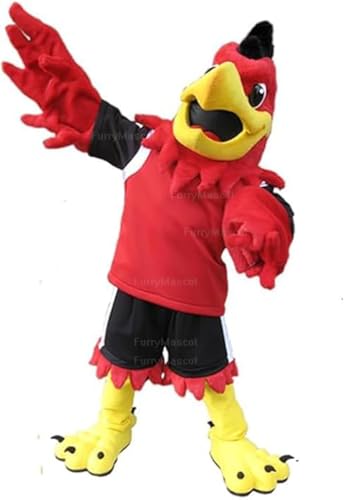Red Hawk Birds Suit Animal Mascot Costume Party Carnival Costumes