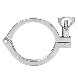 DERNORD Stainless Steel Sanitary Clamp Single Pin Tri Clamps Clover (Tube OD: 2-1/2