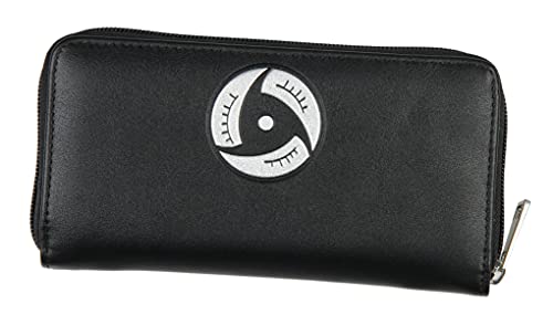 Bioworld Naruto Shippuden Itachi Uchiha Akatsuki Red Cloud Mangekyo Sharingan Zip Around Wallet2