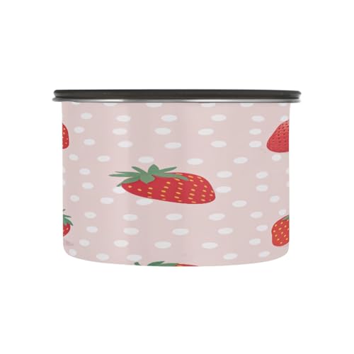Recipiente Kigai Strawb. acero inox 500ml cierre