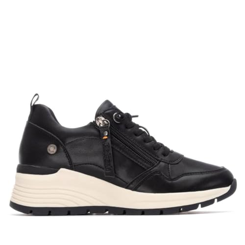 REFRESH - Zapatilla Mujer Negro - Calzado Cómodo y Versátil - Moda Casual - Modelo 17293804 (Talla 37)