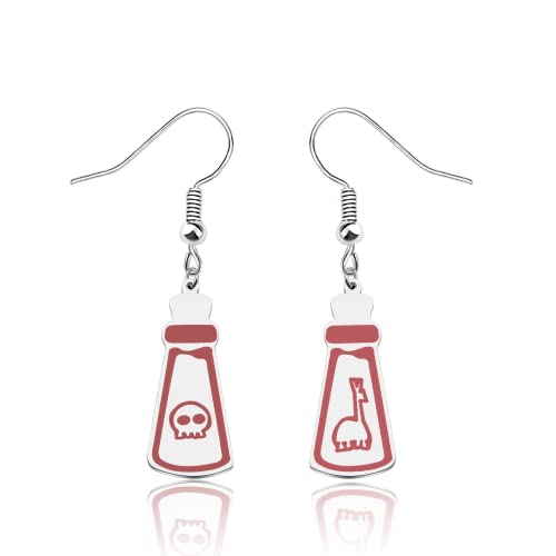 BLEOUK Llama Poison Earrings Poison Danggle Earrings Horror Fans Gift Poison Jewelry
