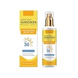 Hair and Scalp Sunscreen Spray SPF 30, Prevents Hair Fading Dryness & Scalp Sunburn for All Skin Type and UV Defense.(1 Pcs)