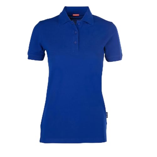 HRM Damen Heavy Performance Polo, royalblau, Gr. S I Premium Polo-Shirt Damen I Basic Polohemd bis 60°C waschbar I Hochwertige...