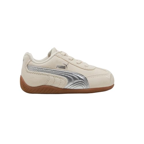 PUMA Toddler Boys Speedcat Metallic Slip On Sneakers Shoes Casual - White