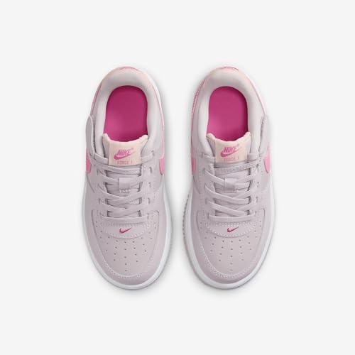 Nike Force 1 Low EasyOn Little Kids' Shoes (FN0237-002, Platinum Violet/Arctic Orange/White/Pinksicle) Size 84