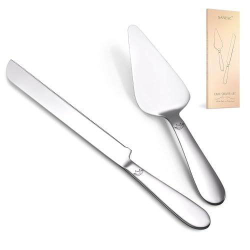 Extended Cake Knife and Server Set