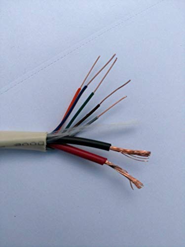 24 AWG 5C 16 AWG 2C (50FT) Carol 92151A 24/5C+16/2C Ivory Composite Antenna Rotor Cable CMX/CMR Outdoor ONT 50ft