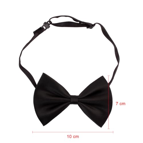 Disfraz gorro y pajarita para perro en negro miniatura 2