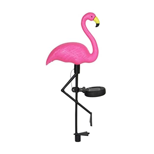 OSALADI Luces Decorativas Solares Luces Solares Al Aire Paisaje De Jardín De Estaca Solar Flamenco Iluminar El Flamenco del Jardín Exterior El Plastico Luz Al Aire