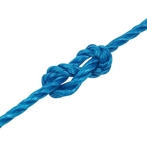 Cuerda de trabajo trenzada azul de 3mm cabo flotante exterior 6