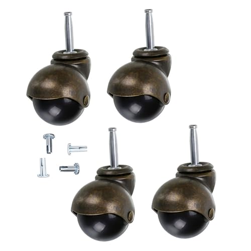 Roulettes pivotantes en acier et PP robustes pour meuble WOONEKY