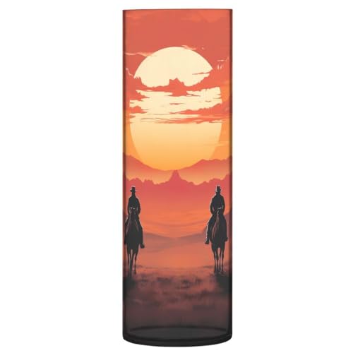 JUMBEAR Cowboy-Vase für Blumen, klare Vase, rustikale Heimdekoration für modernes Bauernhaus, ideales Regal, Tisch und Eingangsdekoration