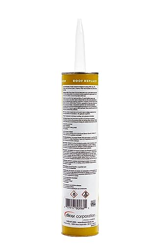 Image of Dicor 551LSW-1 Non-Sag Roof Lap Sealant - White, 10.3 oz. Tube for RV and Motorhome Roofs (Pack of 2)
