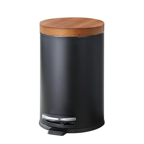 SunnyPoint Elite Bamboo Lid Trash Can