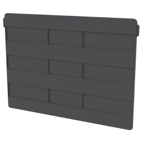 Image of Akro-Mils 41270 Plastic Width Dividers for AkroBins Stackable Storage Bins Model 30270, Custom Storage Inserts for Tools, Crafts & Supplies, 6-Pack, Black