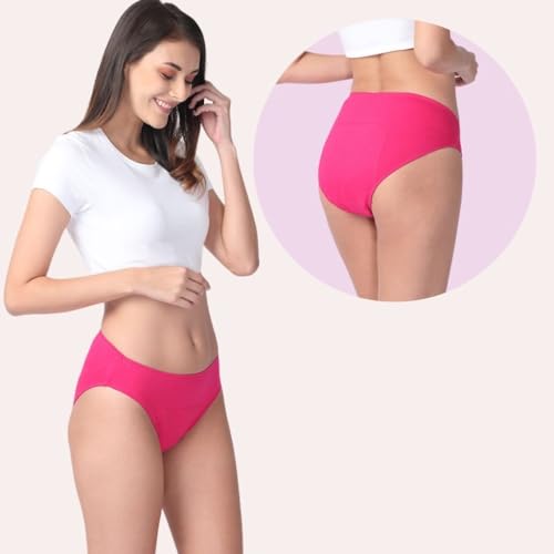 Image of Adira | Hipster Panties for Women | Period Panties for Women Leak Proof & Breathable | Hipster Fit for Medium Flow | Use with Pad for Non Icky Feeling | Patented Design | Pack of 2