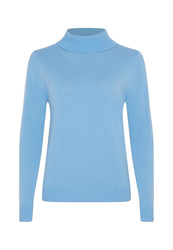 Image of Style & Republic Women's 100% Cashmere Slim Turtleneck Pullover Sweater